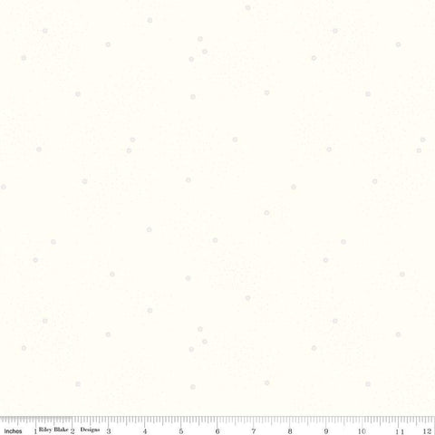Dainty Daisy Cloud White Yardage by Beverly McCullough for Riley Blake Designs