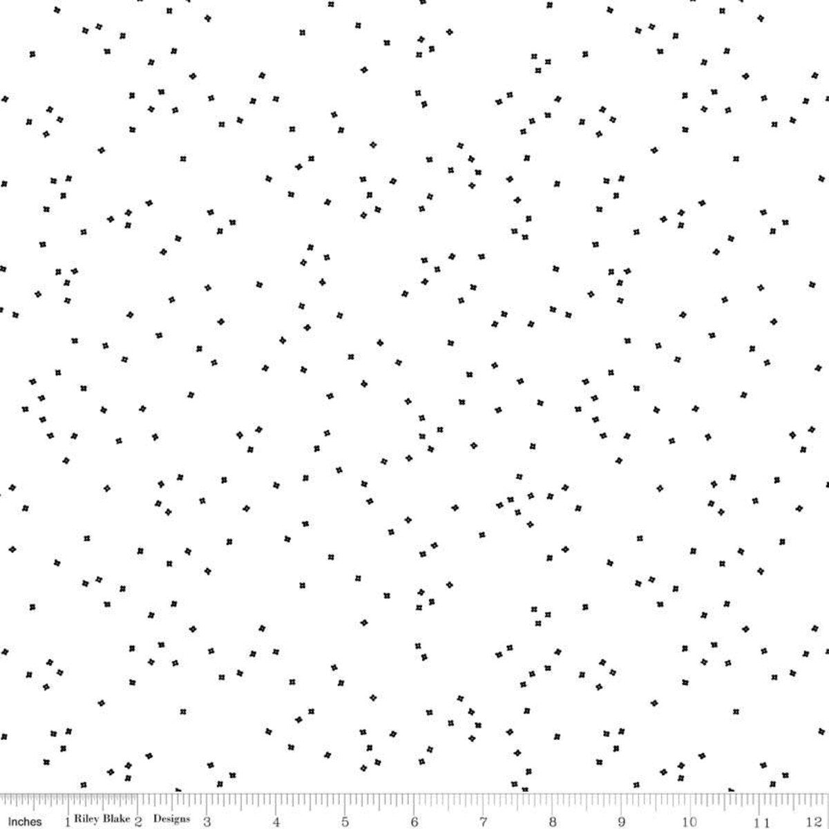 Blossom Black on White Yardage by Christopher Thompson for Riley Blake Designs