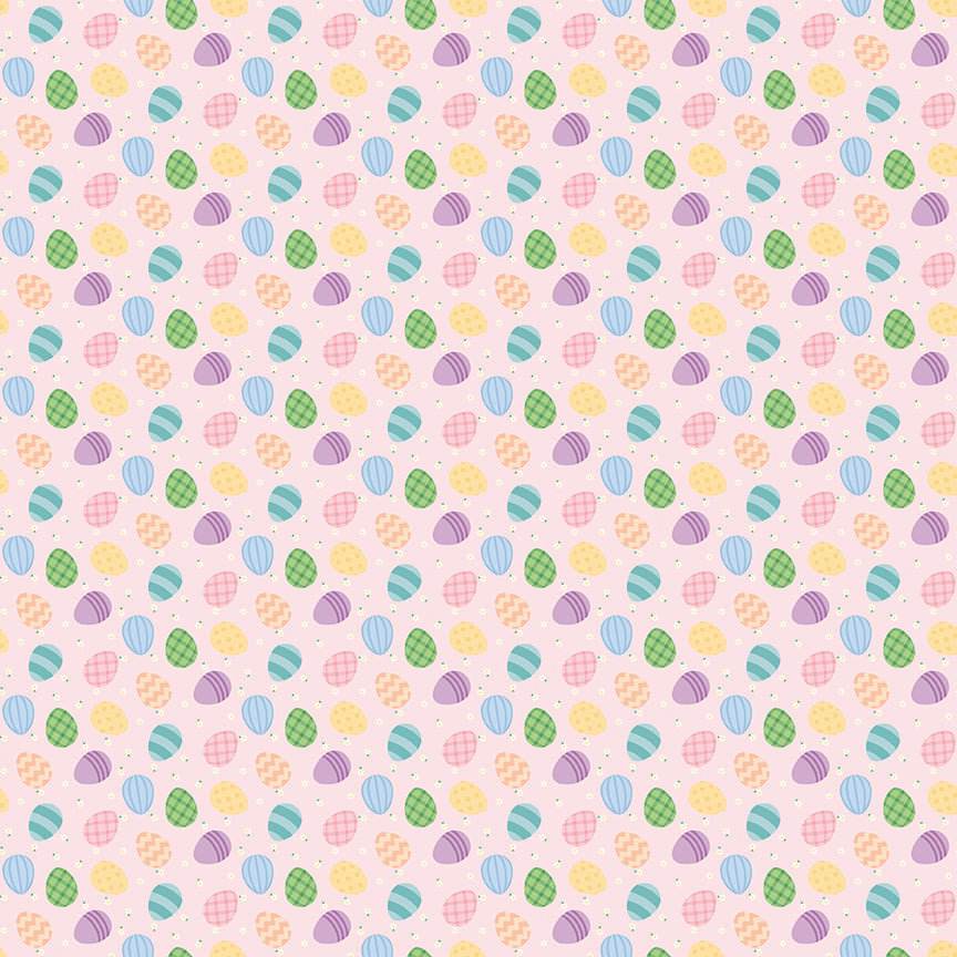 Seasonal Basics Pink Egg Toss Yardage by Christopher Thompson for Riley Blake Designs