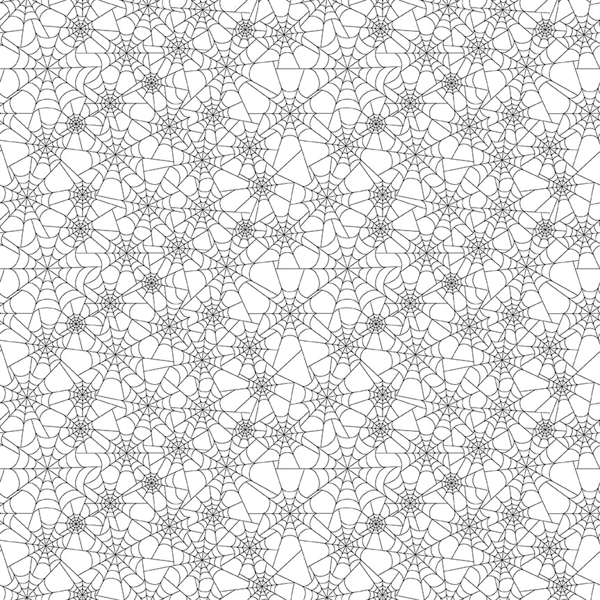 Seasonal Basics White Spider Webs Yardage by Christopher Thompson for Riley Blake Designs