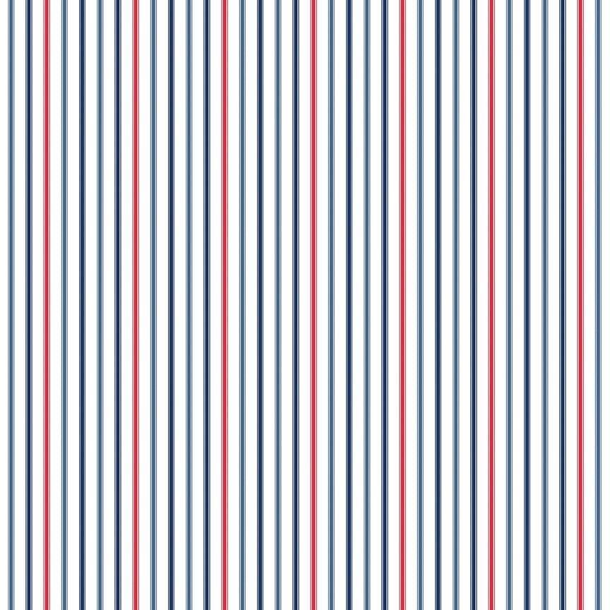 Seasonal Basics Patriotic Ticking Stripe Yardage by Christopher Thompson for Riley Blake Designs