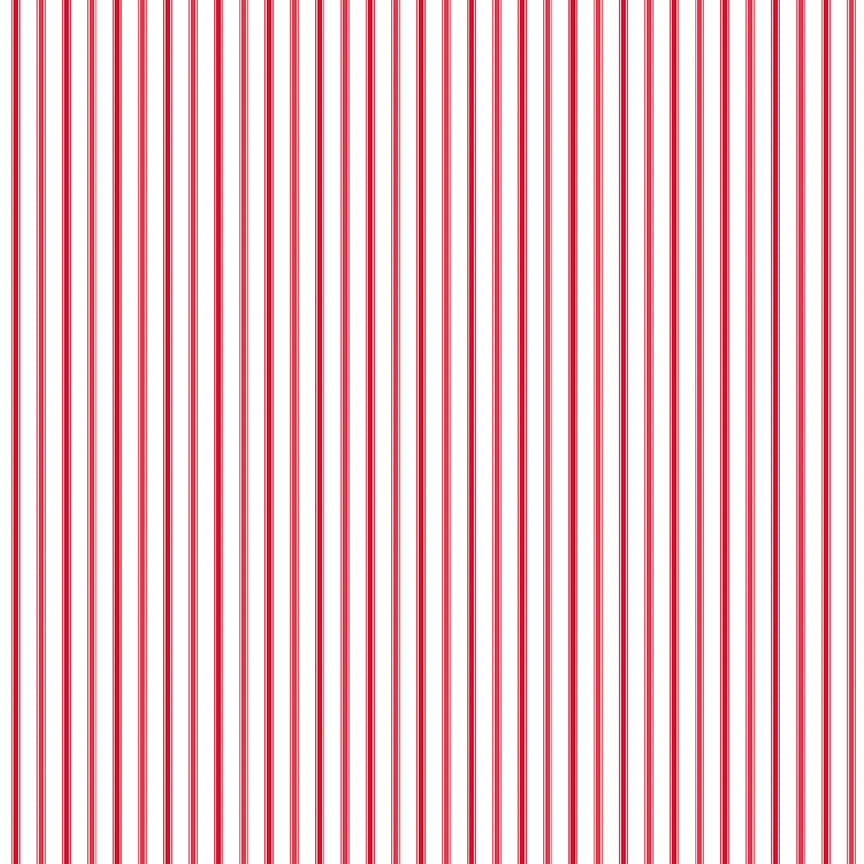 Seasonal Basics Red Ticking Stripe Yardage by Christopher Thompson for Riley Blake Designs