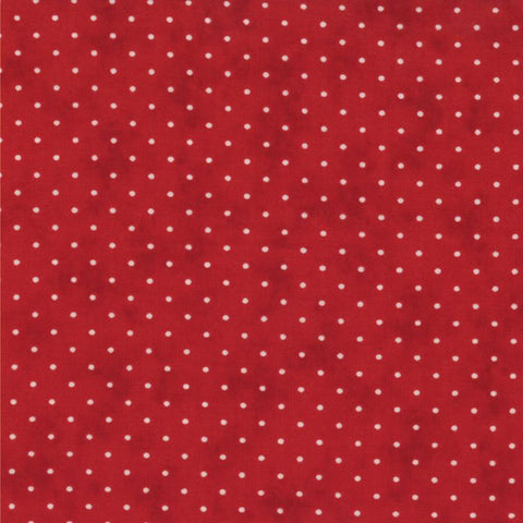 Essential Dots Country Red Yardage by Moda Fabrics