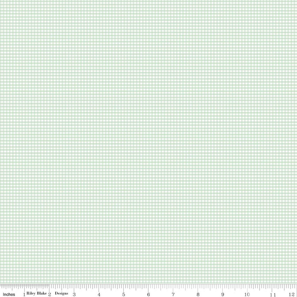 Designer Flannel Sweet Mint Micro Gingham Yardage by RBD Designers for Riley Blake Designs