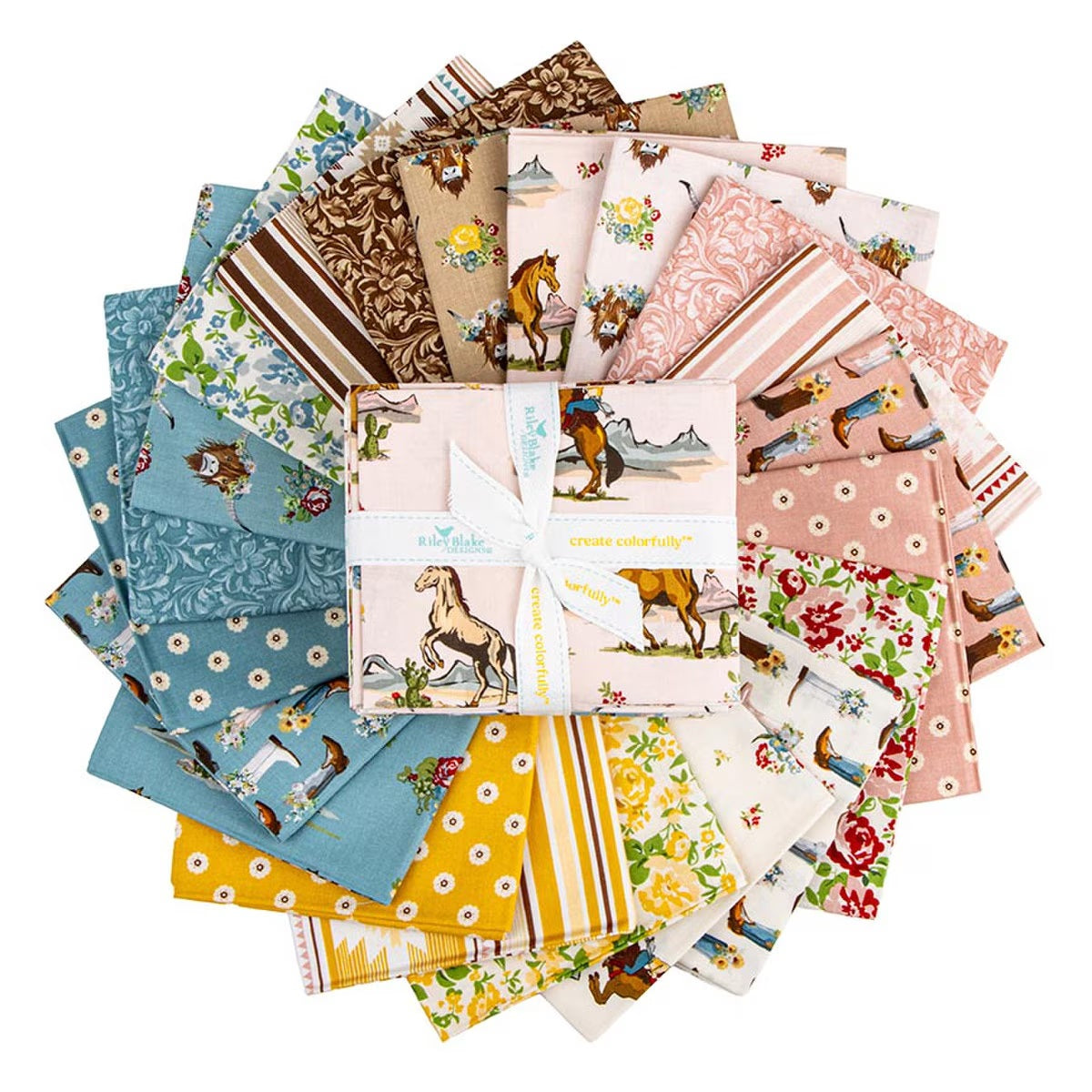 Cowgirl Fat Quarter Bundle by Echo Park Paper Co. for Riley Blake Designs