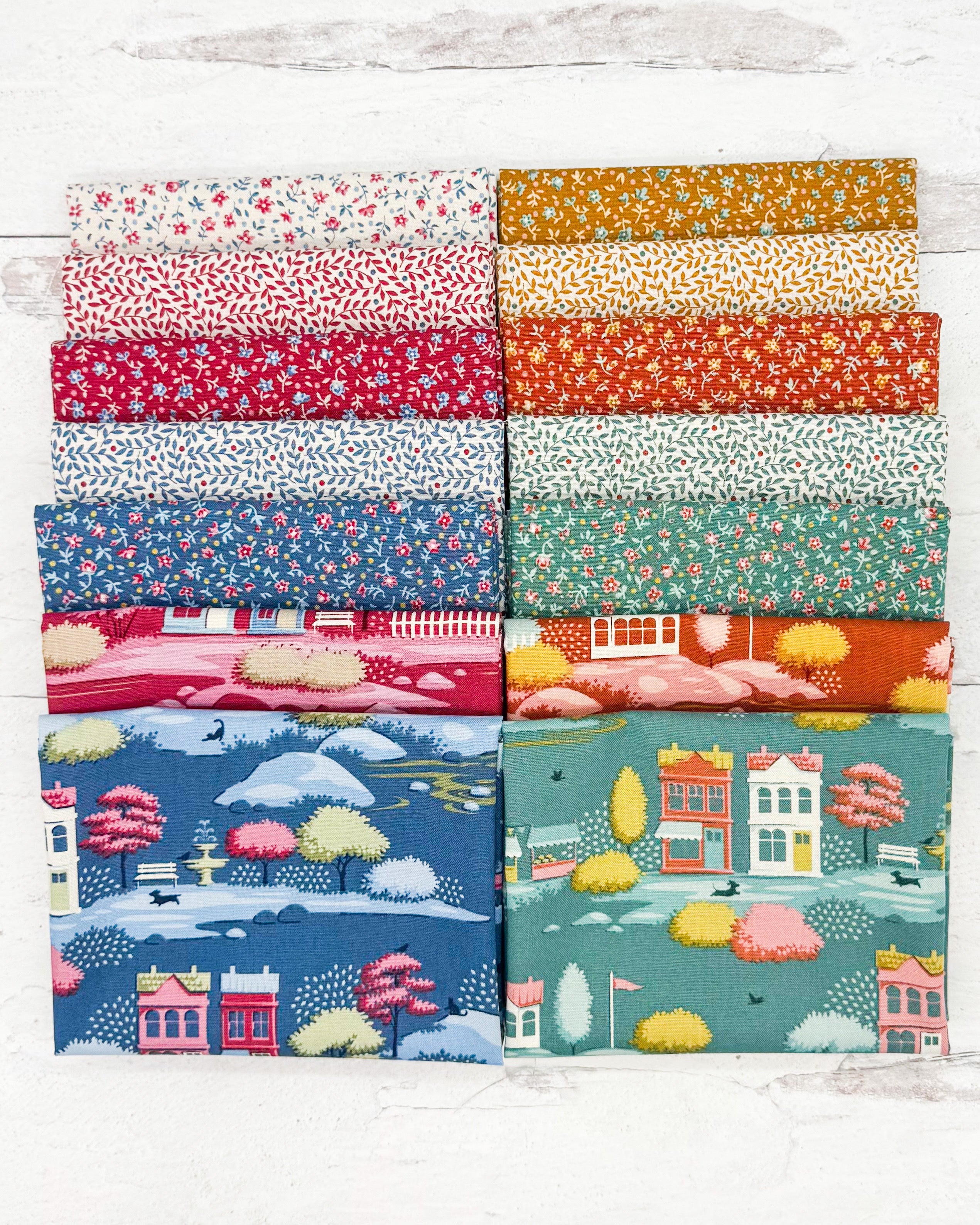 Village Life Blenders Fat Quarter Bundle by Tilda for Tilda Fabrics