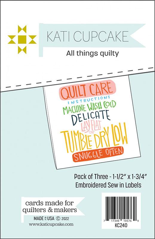 Woven Labels Quilt Care by Kati Cupcake