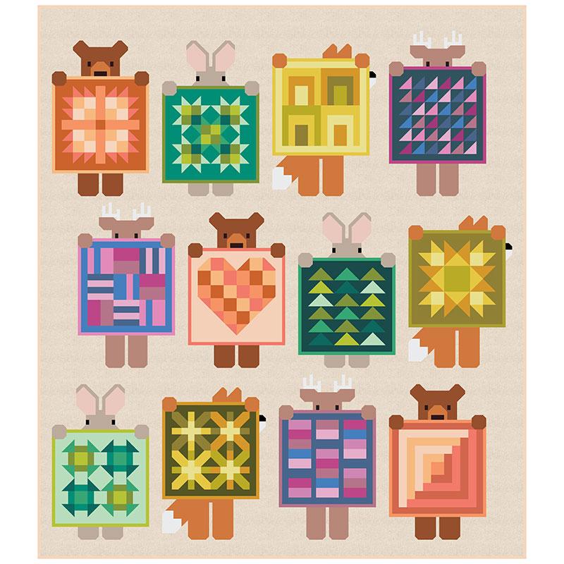 Bella Solids Show and Tell Quilt Kit