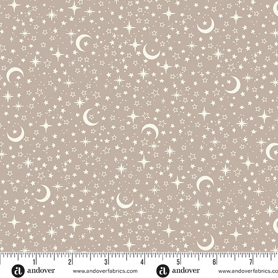Little Ones Grey Stars Yardage by Makower UK for Andover Fabrics