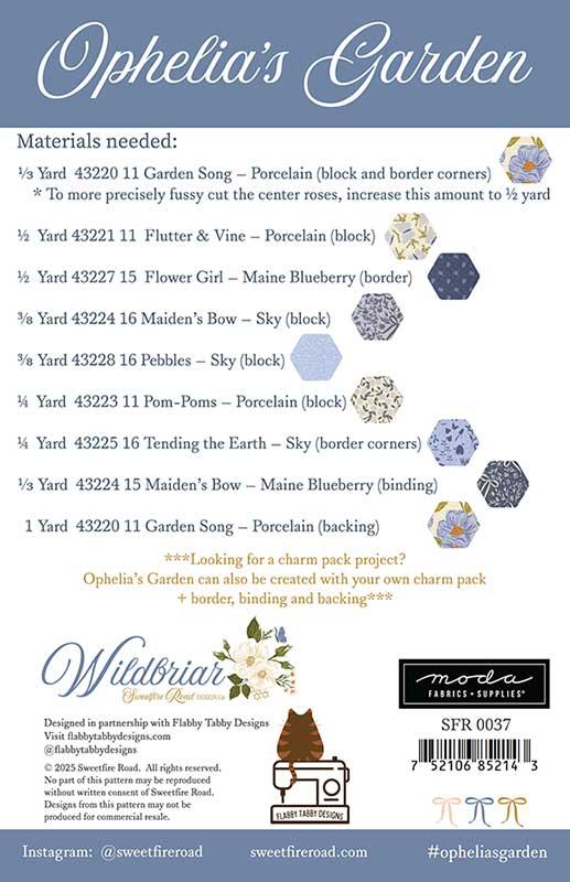 Ophelia's Garden Table Topper Pattern by Sweetfire Road