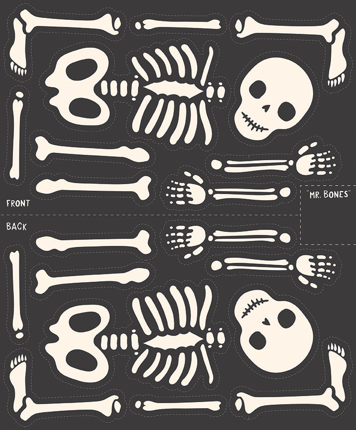 Hey Pumpkin Mr. Bones Jr. Panel by My Mind's Eye for Riley Blake Designs