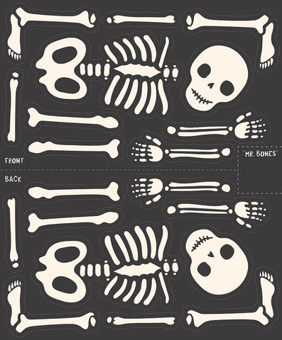 Hey Pumpkin Mr. Bones Jr. Panel by My Mind's Eye for Riley Blake Designs