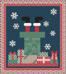 Merry Little Christmas Down The Chimney Quilt Kit
