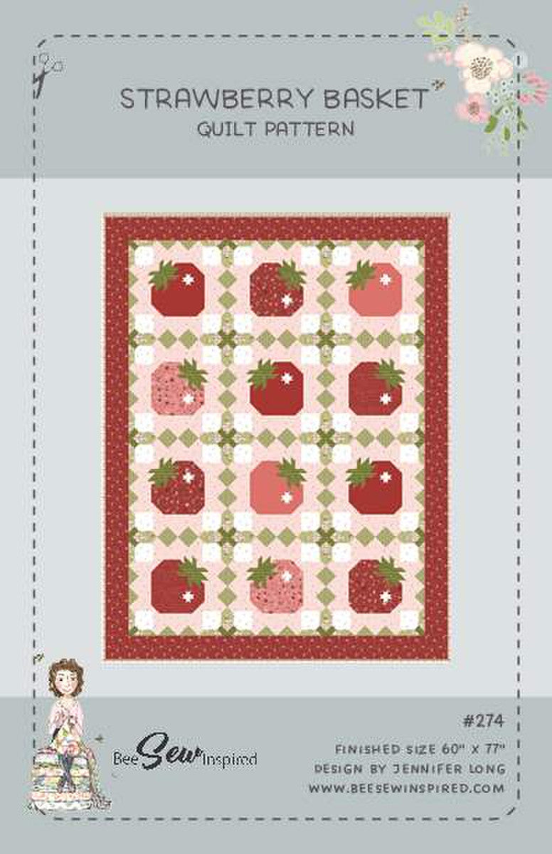 Picnic Florals Strawberry Basket Quilt Kit