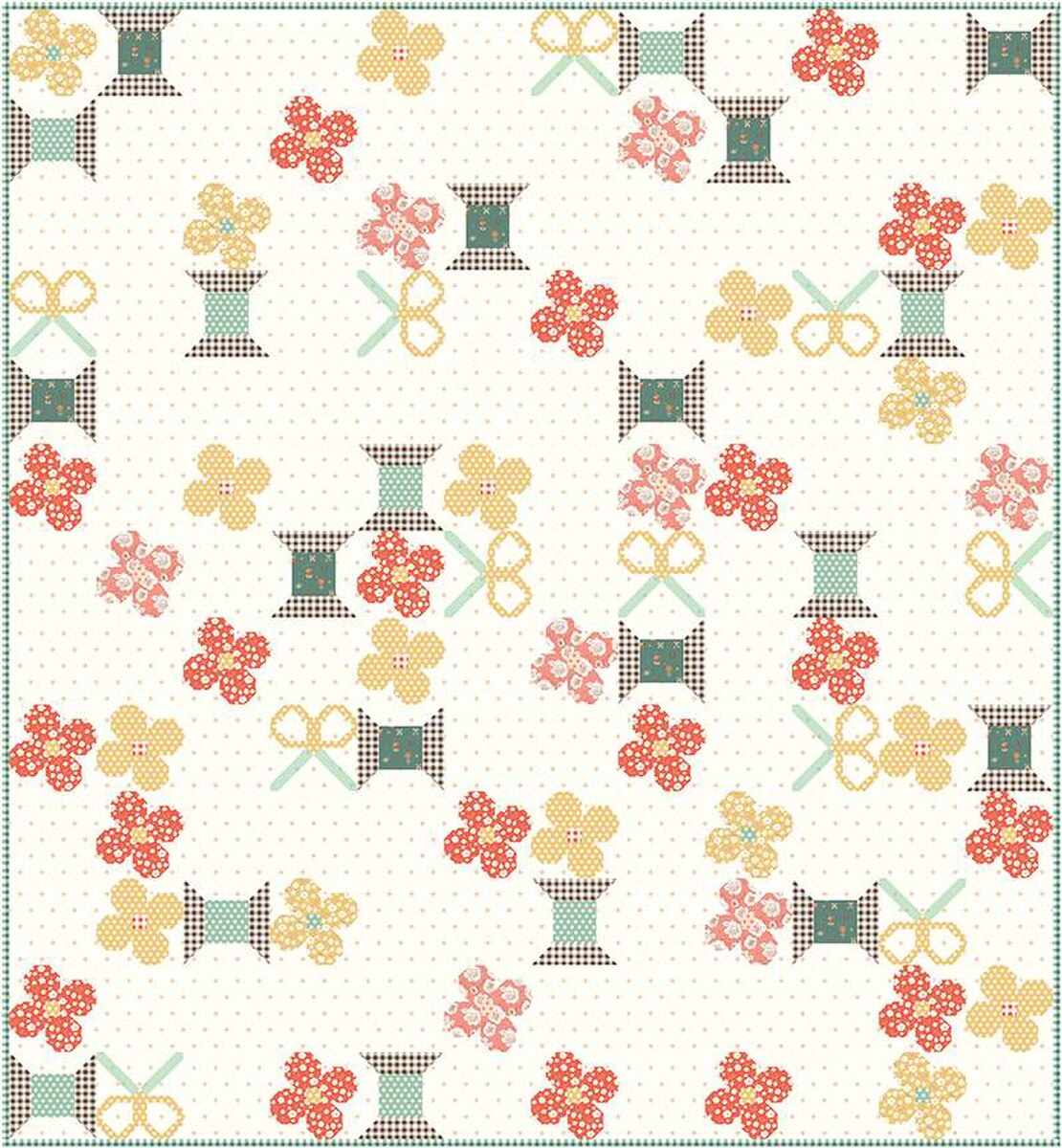Snips and Blossoms Quilt Pattern by Lamb Farm Designs