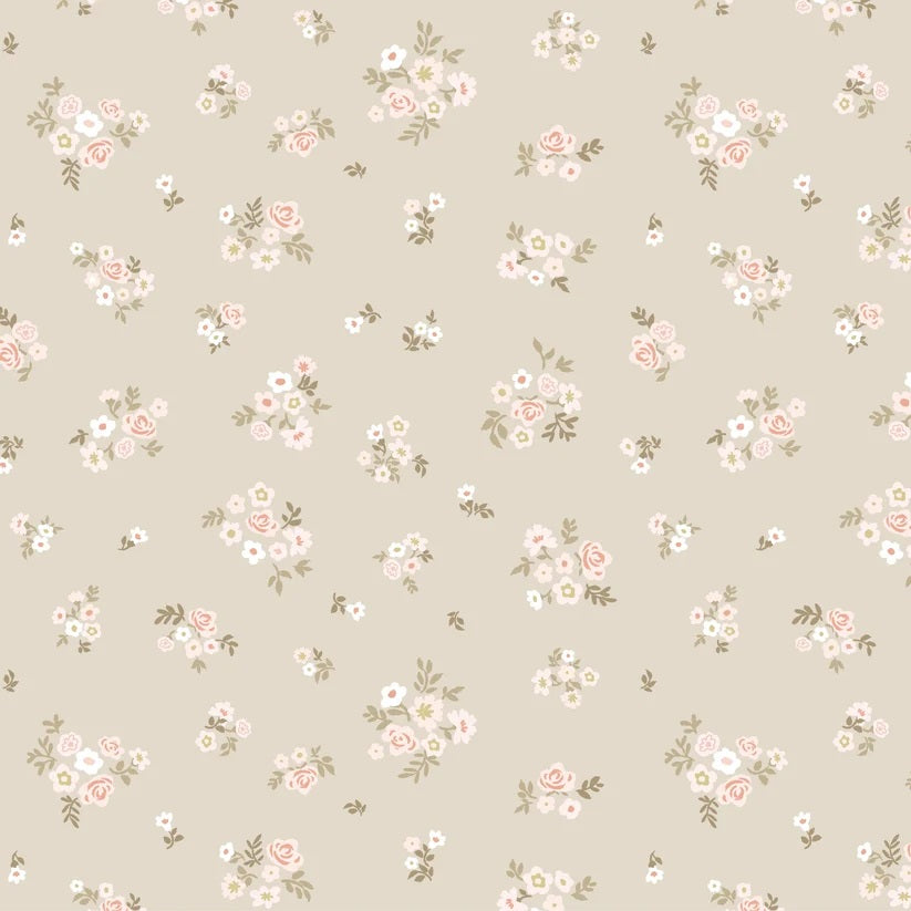 Primrose & Parsley Sage Briar Rose Yardage by Michal Marko for Poppie Cotton Fabrics