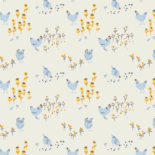 Potager Hens and Chicks Yardage by Sharon Holland for Art Gallery Fabrics