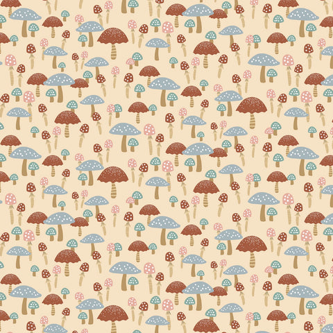 Alphabet City Almond Cute As A Button Yardage by Dear Stella for Benartex