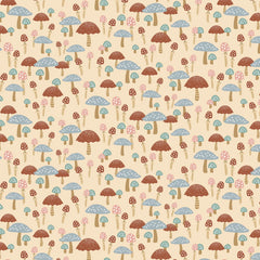 Alphabet City Almond Cute As A Button Yardage by Dear Stella for Benartex