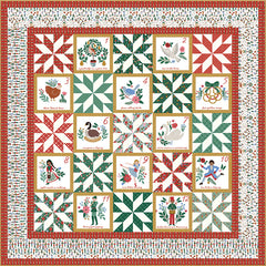 A Pear-Fect Twelve Days of Christmas Panel Quilt Kit