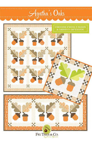 Agatha's Oaks Table Runner & Quilt Pattern by Fig Tree & Co