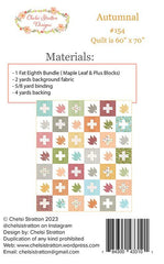 Autumnal Quilt Pattern by Chelsi Stratton Designs