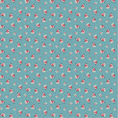 Frost And Flurry Blue Berries & Bells Yardage by Sheri McCulley for Poppie Cotton Fabrics