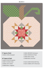 Autumn Quilt Seeds Pumpkin #4 Pattern by Lori Holt of Bee in my Bonnet