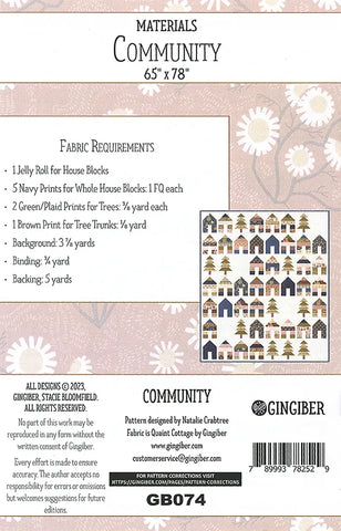 Community Quilt Pattern by Gingiber