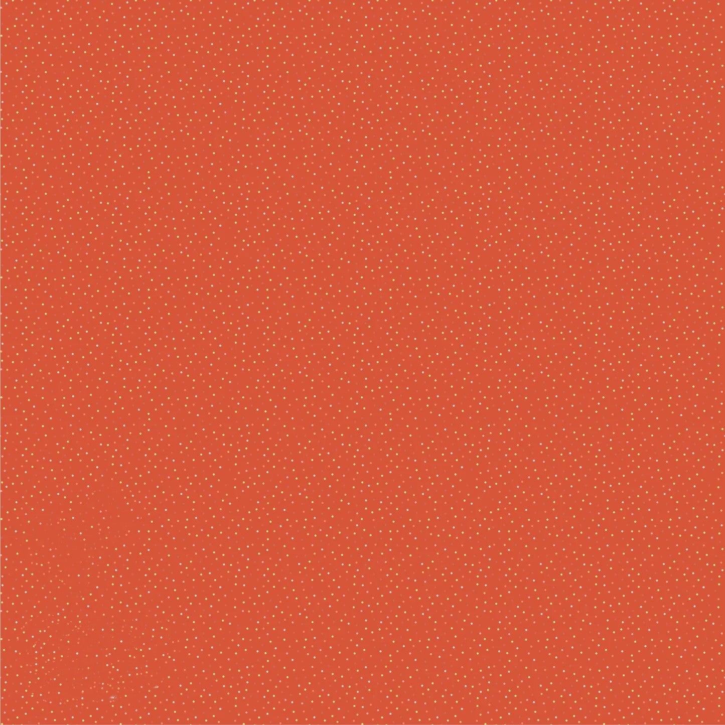 Country Confetti Orange Bell Pepper Yardage by Lori Woods for Poppie Cotton Fabrics