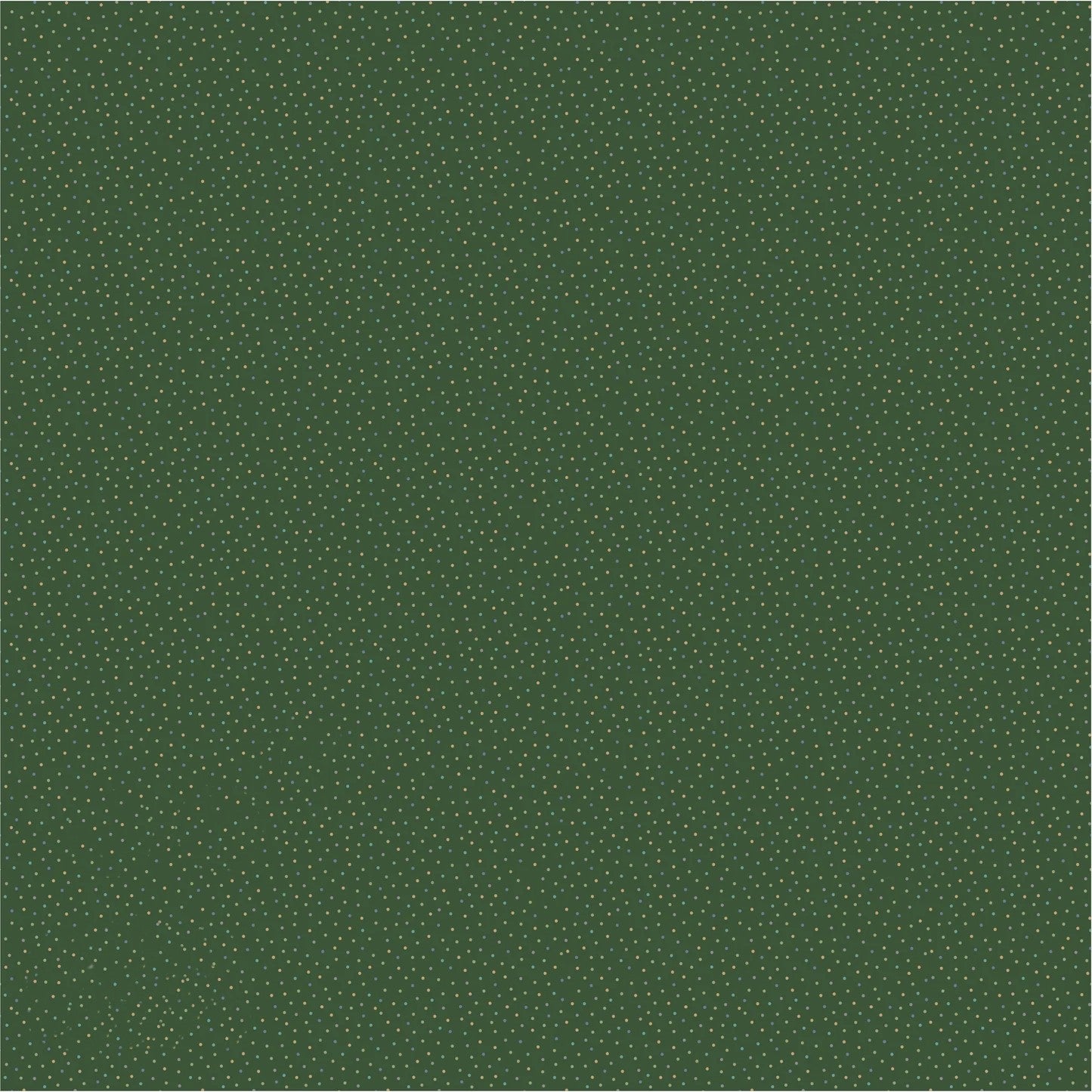 Country Confetti Dark Green Fairway Green Yardage by Lori Woods for Poppie Cotton Fabrics