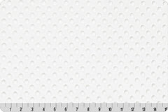 Minky Cuddle Dimple Dot White 60" Wide Yardage by Shannon Fabrics