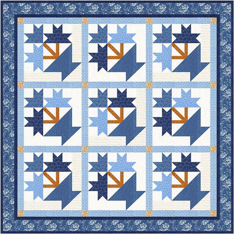 Denim Baskets Quilt Pattern by Fig Tree & Co.