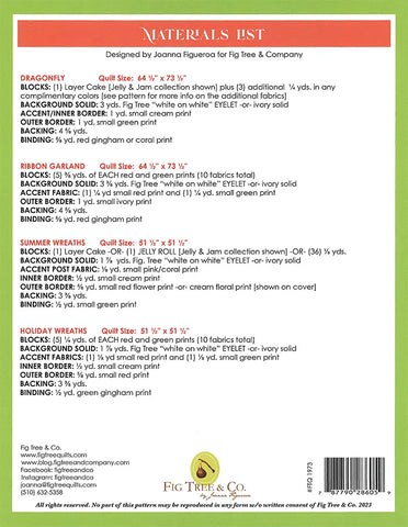 Dragonfly Quilt Pattern by Fig Tree & Co.