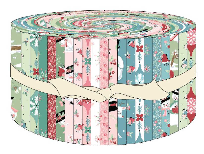 Frost And Flurry 2.5" Strips by Sheri McCulley for Poppie Cotton Fabrics