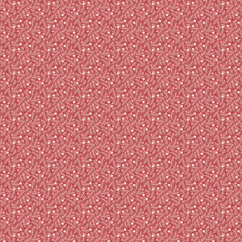 Frost And Flurry Red Frosted Berries Yardage by Sheri McCulley for Poppie Cotton Fabrics