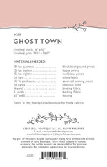 Ghost Town Quilt Pattern by Lella Boutique