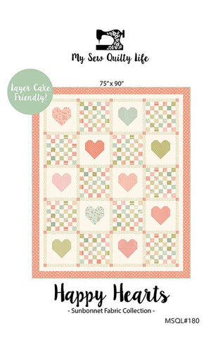 Happy Hearts Quilt Pattern by My Sew Quilty Life
