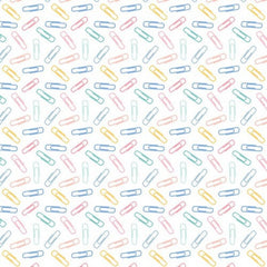 Teachers Rule White Paperclips yardage by Camelot Fabrics