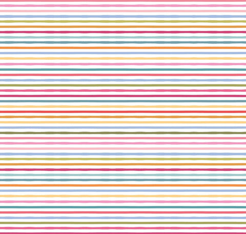 Jailhouse Stripes Multi Elton Yardage by Lori Woods for Poppie Cotton Fabrics