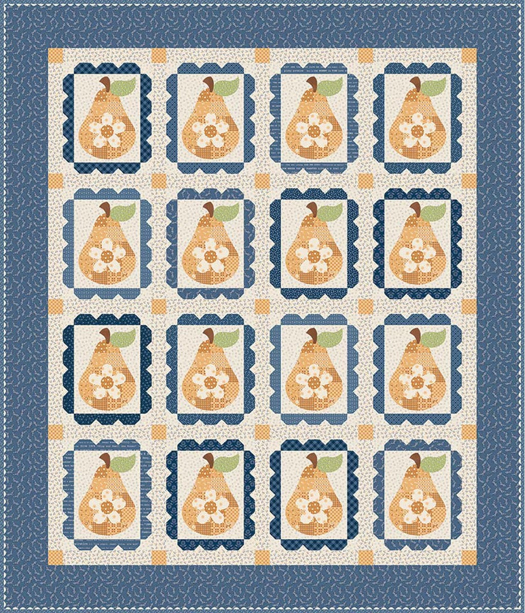 Denim & Daisy Sweet Golden Pears Quilt Kit