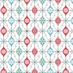Frost And Flurry White Merry Berries Yardage by Sheri McCulley for Poppie Cotton Fabrics