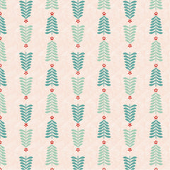 Prairie Christmas Natural Oh Christmas Tree Yardage by Amanda Grace for Poppie Cotton Fabrics
