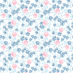 Elise White Regency Yardage by Terri Henson for Poppie Cotton Fabrics