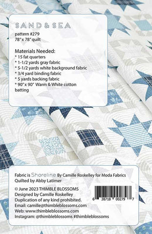 Sand & Sea Quilt Pattern by Thimble Blossoms