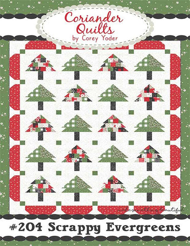 Scrappy Evergreens Quilt Pattern by Coriander Quilts