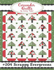 Scrappy Evergreens Quilt Pattern by Coriander Quilts