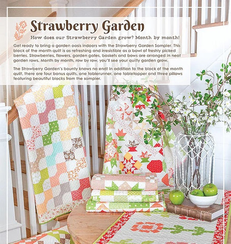 Strawberry Garden Quilt Book by Fig Tree Quilts