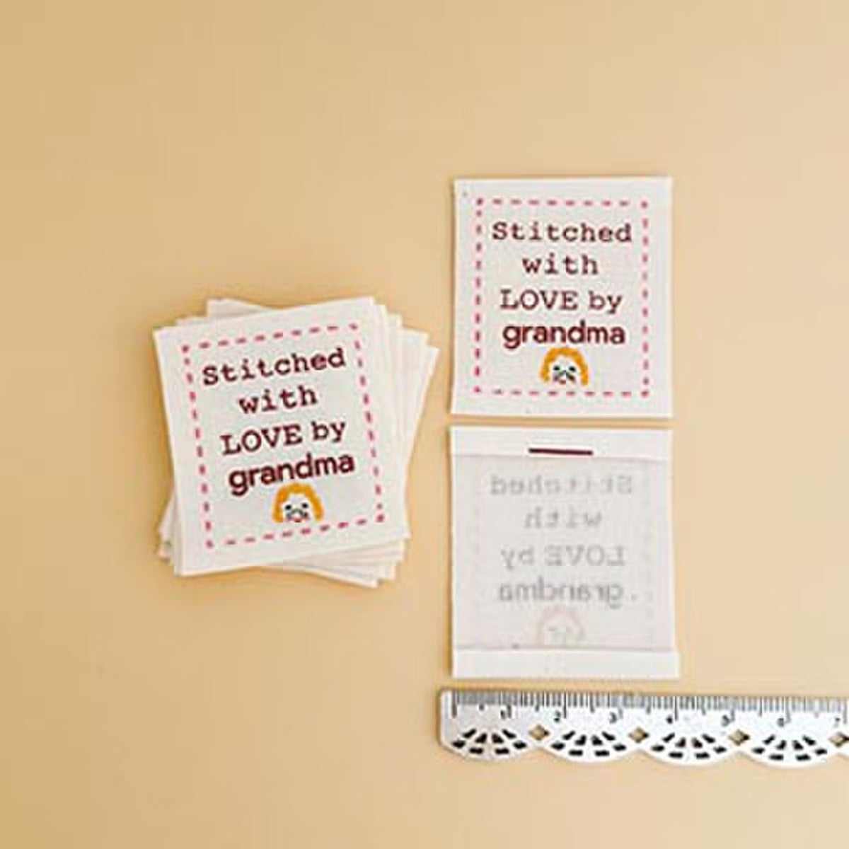 Cotton Labels Love By Grandma by Minki Kim