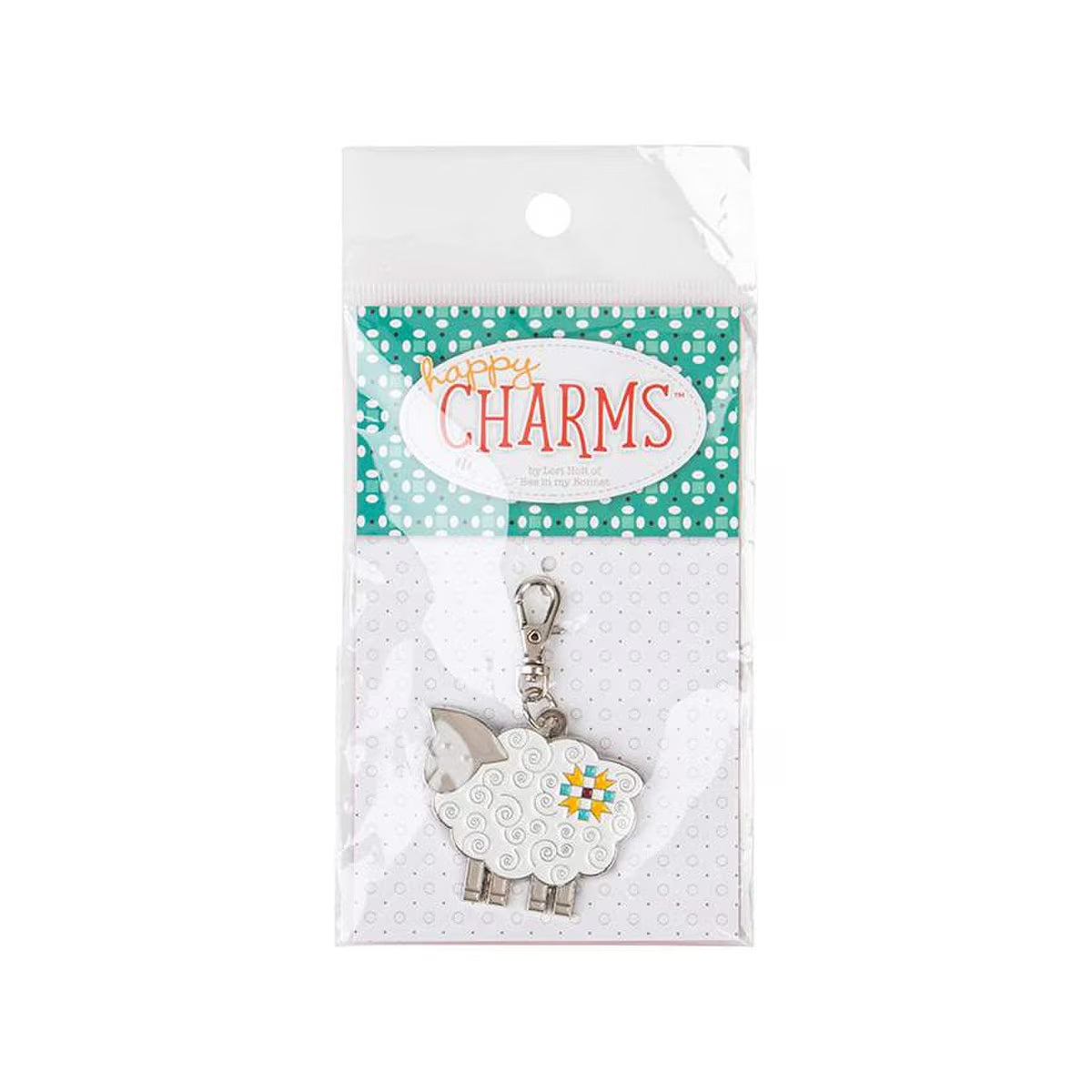 Home Town Sheep Enamel Happy Charm by Lori Holt